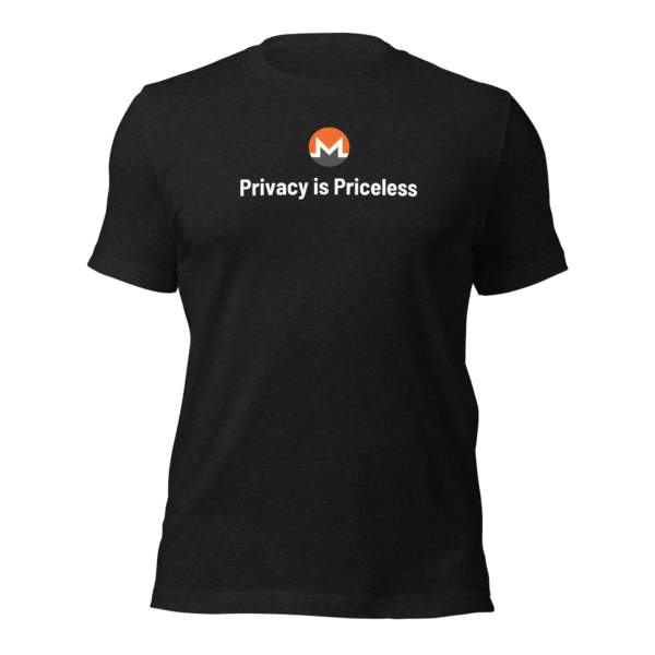 Monero: Privacy is Priceless Unisex t-shirt