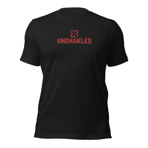 Unshakled Full Red Logo Unisex T-shirt - Image 2