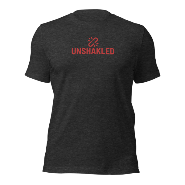 Unshakled Full Red Logo Unisex T-shirt - Image 4