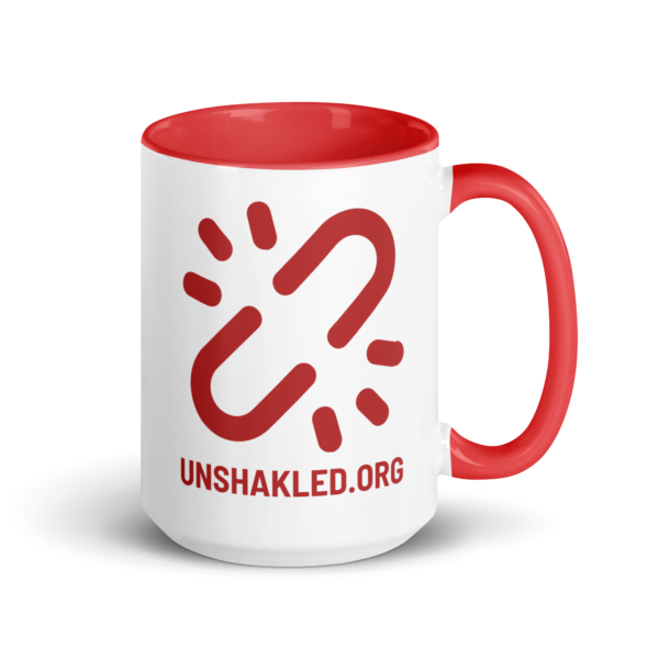 Unshakled Coffee Mug - Red - Image 5