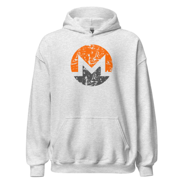 Distressed Monero XMR Unisex Hoodie - Image 4