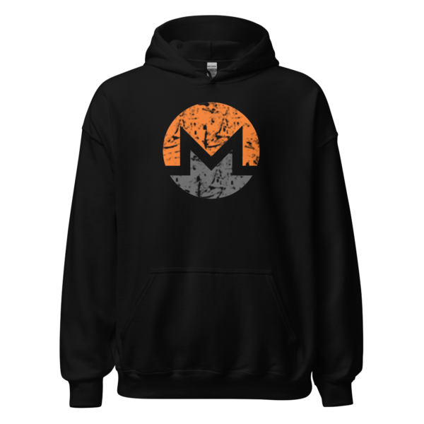 Distressed Monero XMR Unisex Hoodie