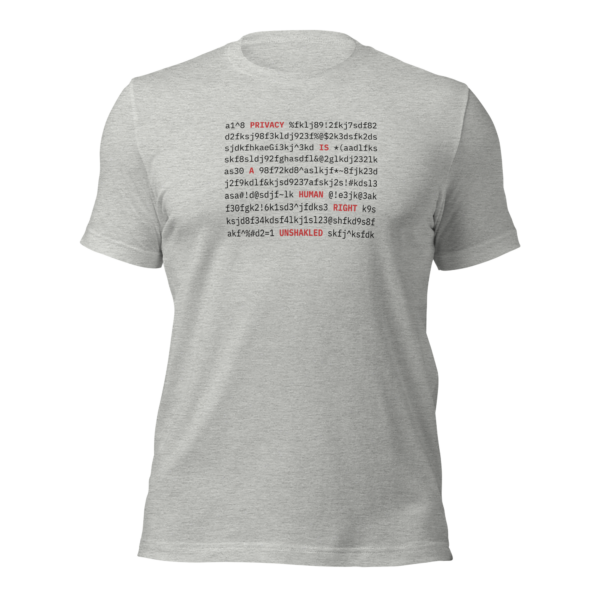 Encrypted Privacy T-Shirt – Privacy is a Right - Image 2