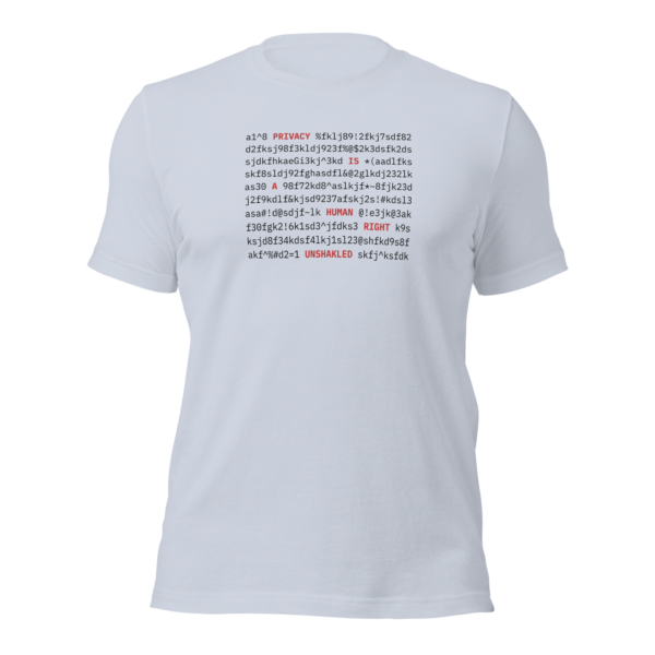 Encrypted Privacy T-Shirt – Privacy is a Right - Image 3