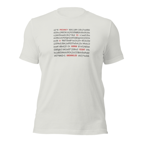 Encrypted Privacy T-Shirt – Privacy is a Right - Image 6