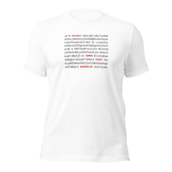 Encrypted Privacy T-Shirt – Privacy is a Right - Image 8